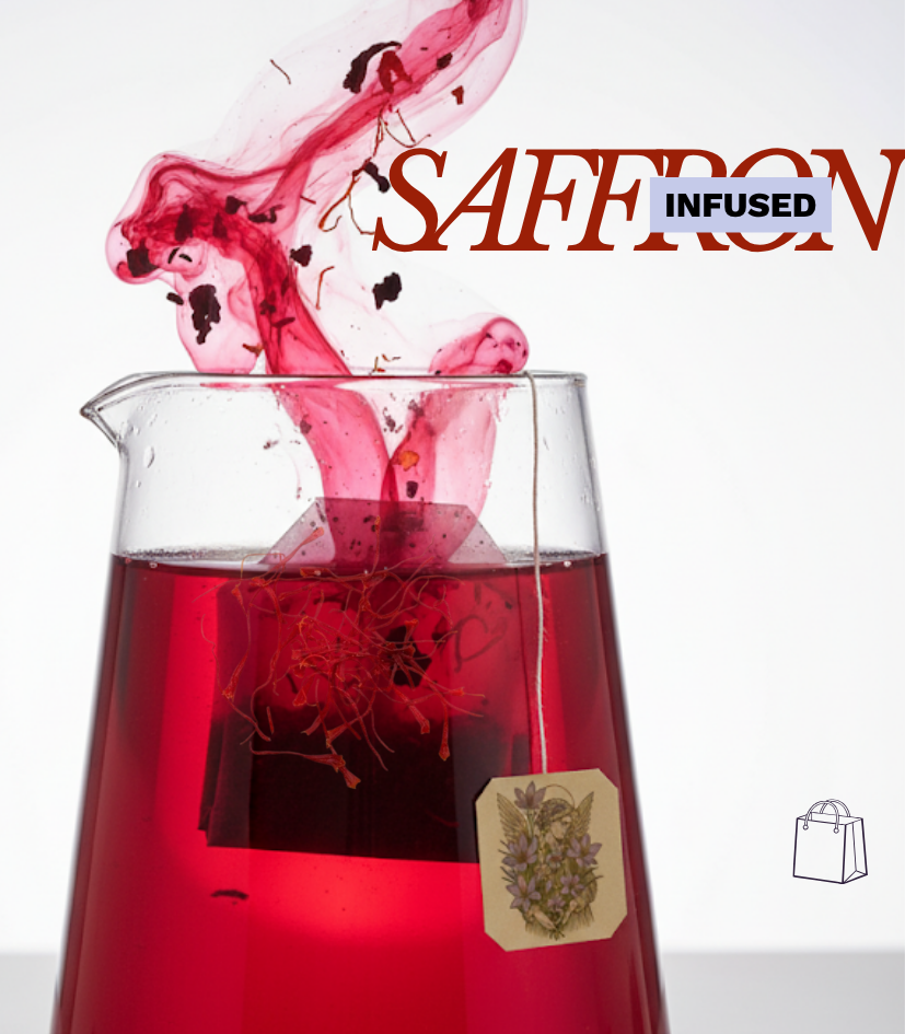 RED TEA BLEND - hibiscus petals + saffron ( 20 bags )
