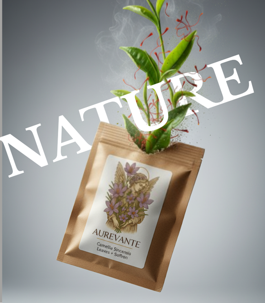 GREEN TEA BLEND  - camellia sinensis leaves + saffron ( 20 bags )