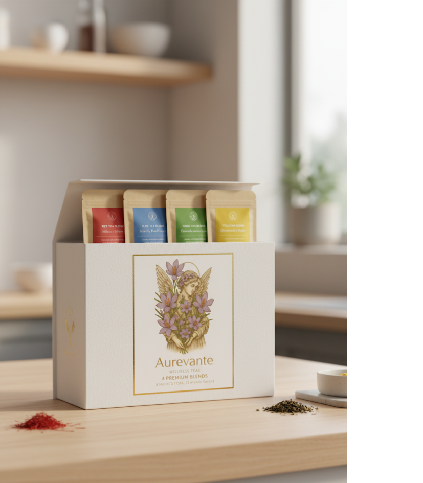 WELLNESS TEAS ( combo pack - 32 bags )
