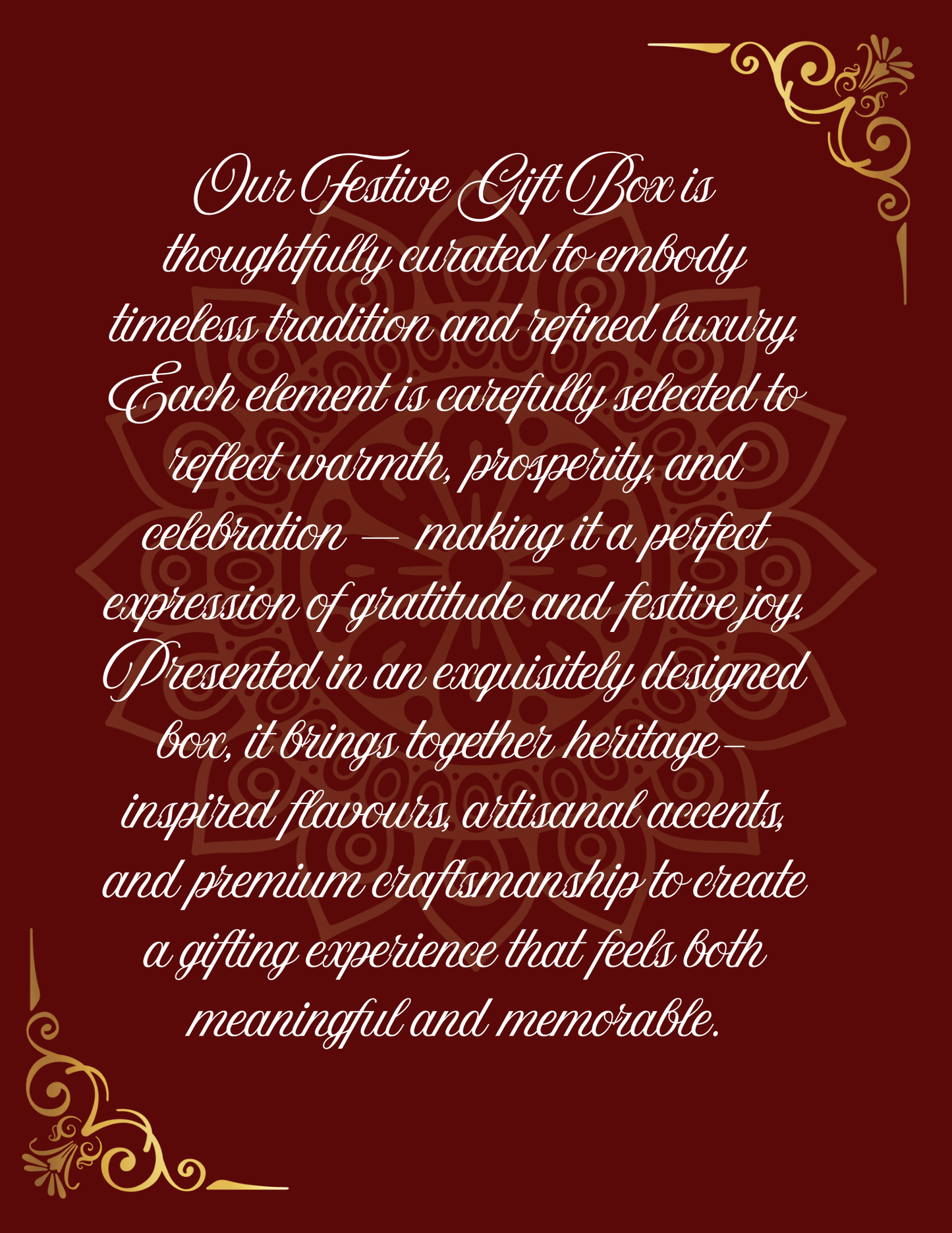 the classic tradition Festive box