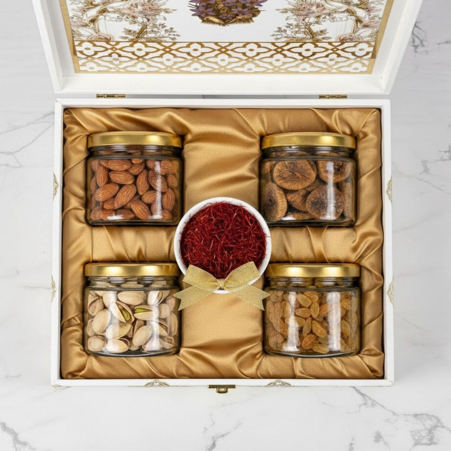 The ethnic hamper ( dry fruits + saffron )