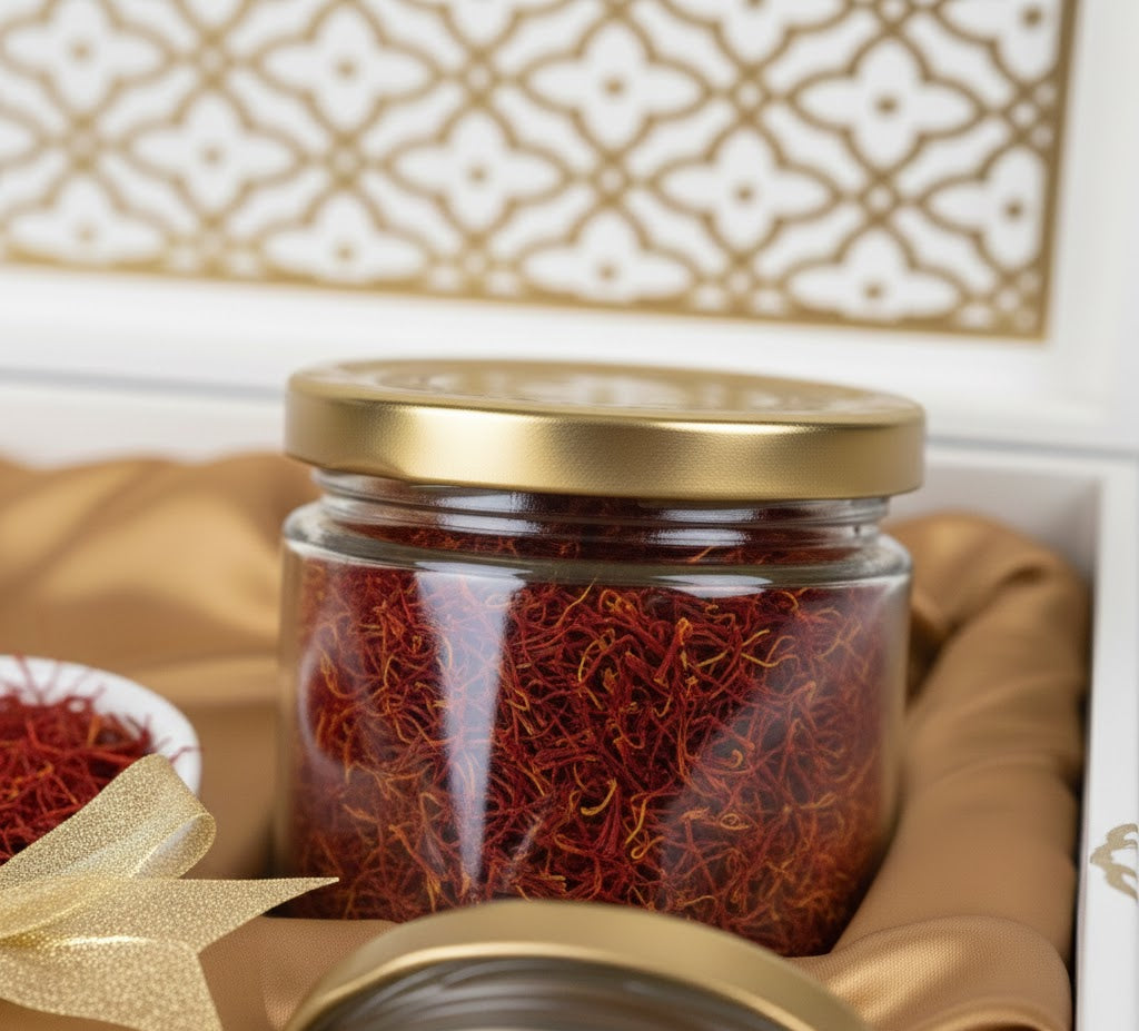 The ethnic hamper ( dry fruits + saffron )